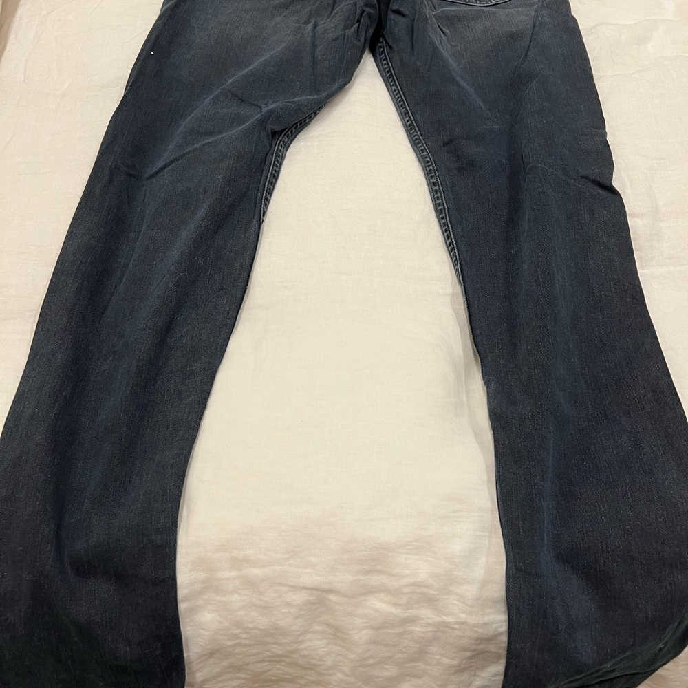 Rag & Bone Fit 1 Extra Slim Jeans Faded Black Button Fly Mens 36x32 NWOT
